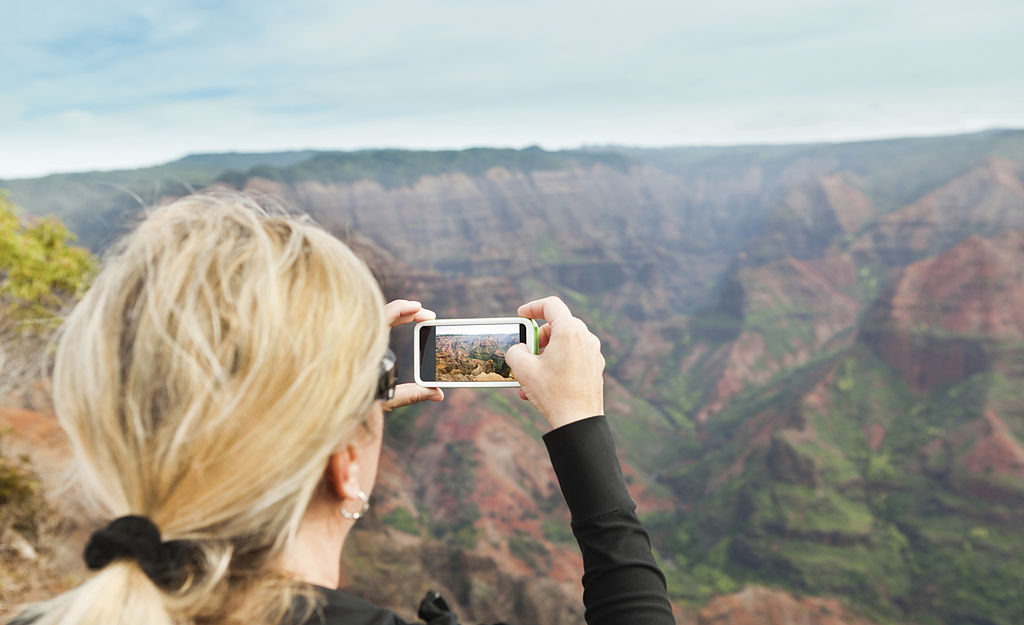 Woman taking a picture